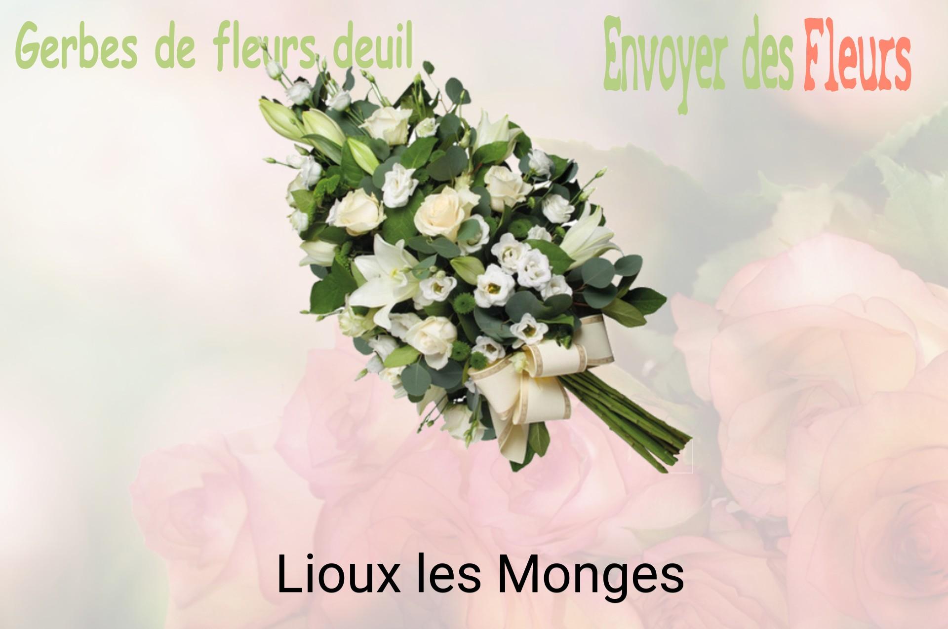 Gerbe de fleurs de deuil livrée à Lioux-les-Monges